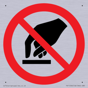 P010 Prohibition: Do not touch